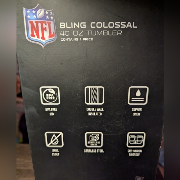 Philadelphia Eagles Margaritaville Bling Tumbler with Straw 40 Oz - Picture 5 of 8